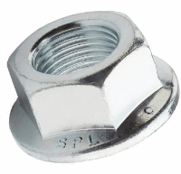 M6 x 1.0 Spiralock Self Locking Hex Flange Nut, Steel Class 10 Zinc & Clear Chromate, (Out of stock lead time 1-2 weeks)