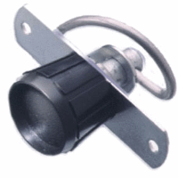 Knob Style Spring Latch, Grip 1.6-9.5mm, Steel