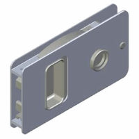 Flush Entry Door Lock, Standard Style,    Stainless Steel