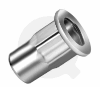 Rivetnut Steel open semi-hex M5  Grip 0.5-3.0mm, Large Head